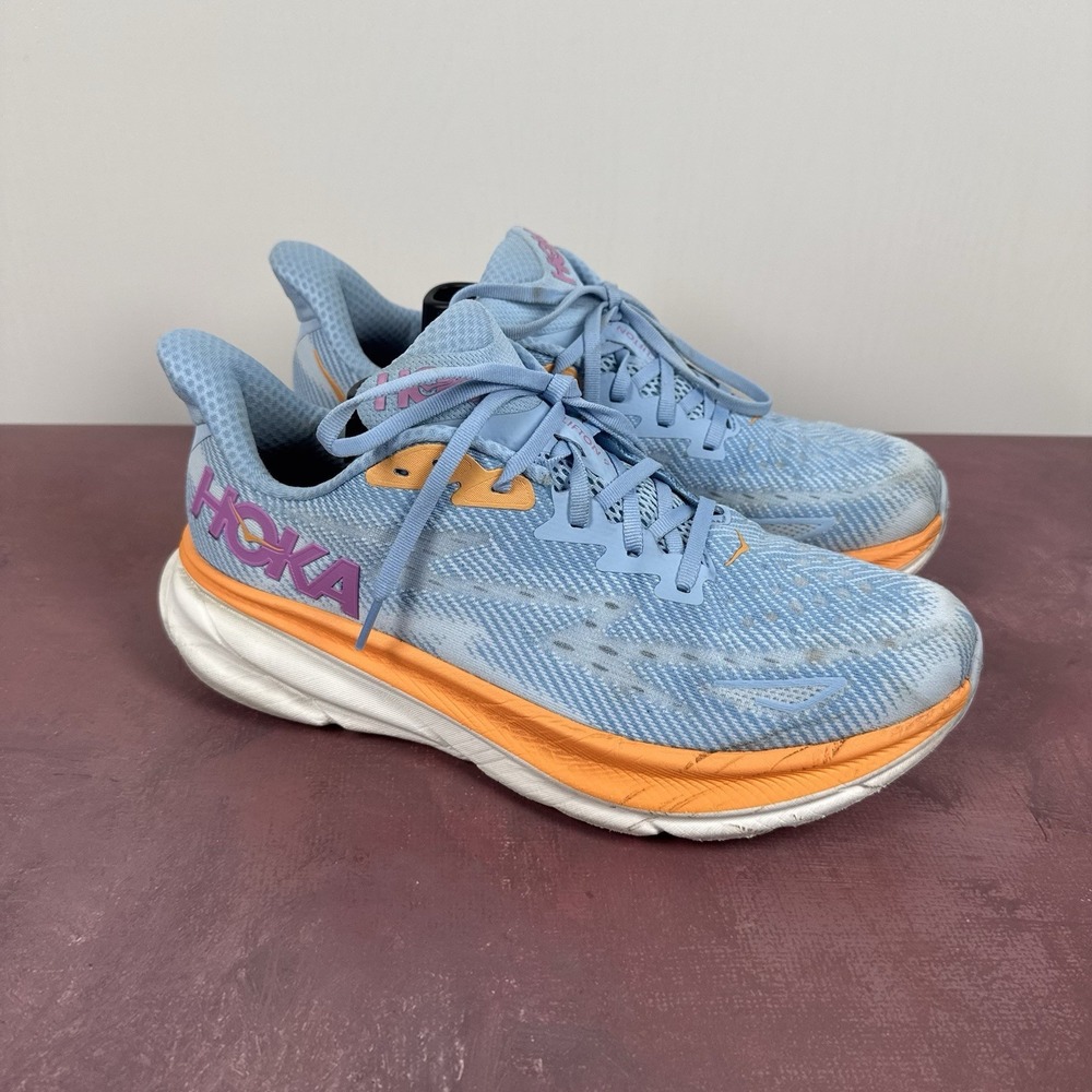 Hoka One One Clifton 9 Shoes Womens‎ Size 11B Running Athletic Sneakers